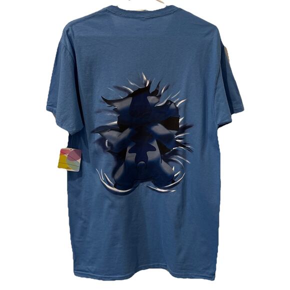 Disney Lilo & Stitch Graphic Blue Short Sleeve Shirt Size Medium - Picture 2 of 6